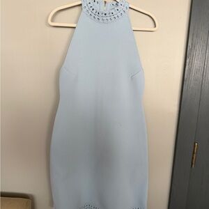 Scanlan Theodore Light Blue Backless Dress